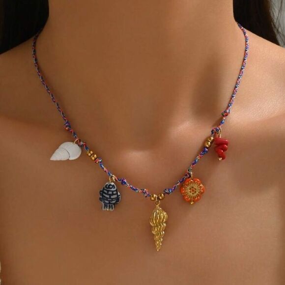 Anthropologie Jewelry - Colorful Charm Necklace A1555